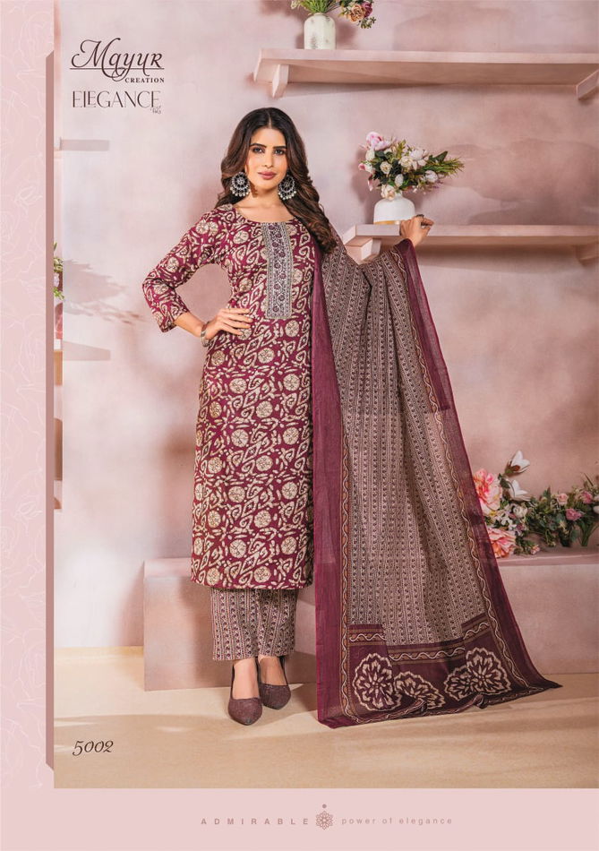 Elegance Vol 5 By Mayur Jaipuri Prints Cotton Kurti With Bottom Dupatta Wholesale Online